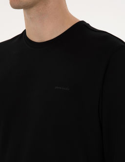 Siyah Regular Fit Sweatshirt - Pierre cardin фото 7