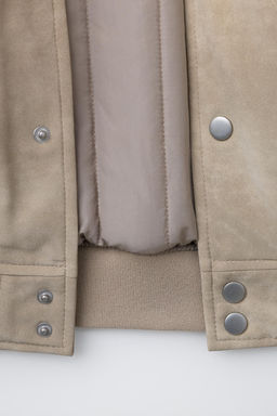 BOMBER EFECTO ANTE TEXTO / Piedra - Zara фото 8
