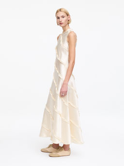Vestido de sat?n con volantes - H&m фото 6