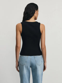 Базовый топ в рубчик / Zarina  фото 5