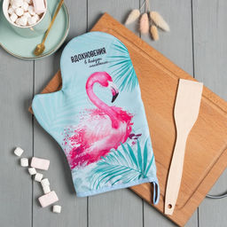 Кухонный набор Самой необыкновенной, варежка-прихватка 20х28 см, лопатка деревянная