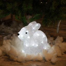 ULD-M2724-032/STA WHITE IP20 RABBIT Фигура светодиодная Кролик, 33*26см, 32 светодиода. Белый свет. Провод прозрачный. TM Uniel
