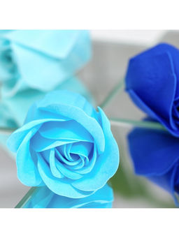 Мыльные розы, бирюзовые и синие, набор 4 шт. - SB BEAUTY фото 8
