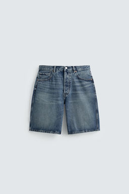 BERMUDA DENIM STRAIGHT FIT / Azul - Zara фото 8