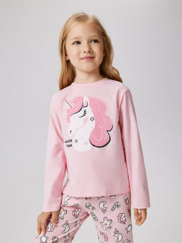 ACOOLA / Набор детский для девочек ((1)джемпер и (2)брюки) Sili розовый