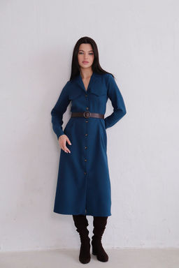 Платье-рубашка с английским воротником - Martichelli фото 365