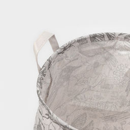 Корзина для белья Доляна Узор, 3542 см, бежевая фото 2