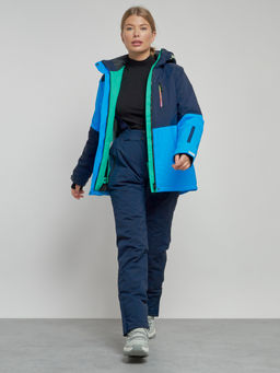 Горнолыжный костюм женский зимний синего цвета 03307S - Chunmai фото 12