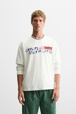 SLOGAN PRINT T-SHIRT - Zara фото 2