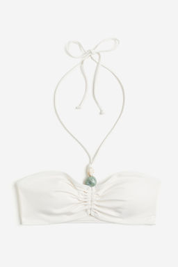 Top de bikini bandeau con relleno