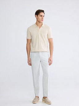 Polo Yaka Desenli Pike Erkek Ti??rt