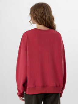 Свитшот женский красный с надписью Wild west spirit - Mark formelle фото 2