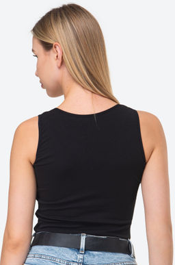 Женская майка из хлопка с добавлением эластана Happy Fox  фото 6