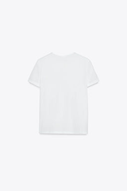 MERCERISED COTTON T-SHIRT - Zara фото 11