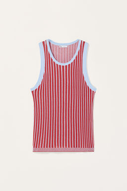 STRIPED JACQUARD KNIT TANK LIMITED EDITION - Zara фото 5