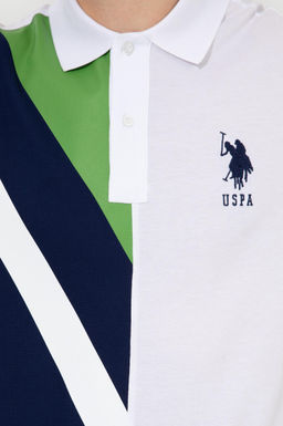 Мужская темно-синяя футболка с воротником-поло - U.s. polo assn фото 12