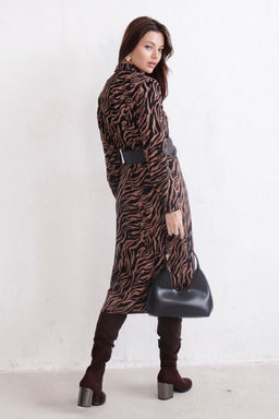 Платье-рубашка с английским воротником принт - Martichelli фото 298