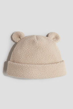 Gorro beanie de borreguito con orejas decorativas