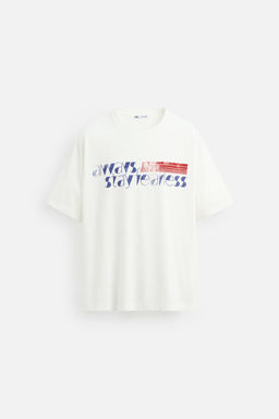 SLOGAN PRINT T-SHIRT - Zara фото 7