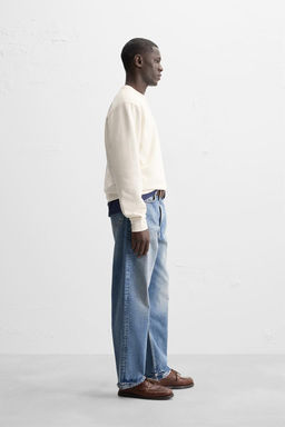 RELAXED FIT COTTON BLEND SWEATER - Zara фото 12