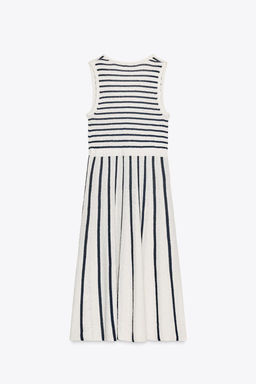 STRIPED CUT-OUT KNIT DRESS - Zara фото 5