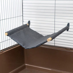 Гамак д/грызунов Редпл. БОЛЬШОЙ разборный на палочках с держателями 26х33хh1,5 см (древесина, пластик) 8833 - Redplastic фото 2