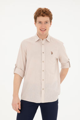 Мужская базовая рубашка с длинным рукавом Stone - U.s. polo assn фото 8