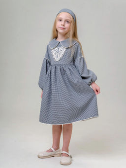 ДЛ 26-3 платье для девочки Мира серый