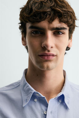 TEXTURED OXFORD SHIRT - Zara фото 14