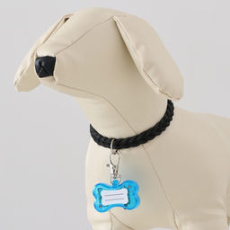 Маячок-адресник Косточка с наклейкой под записку 3 режима свечения голубой - Пижон фото 6