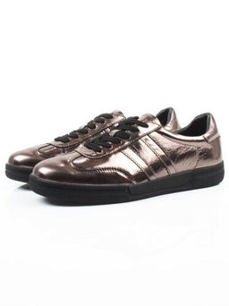03-B6C-7MS BROWN/BRONZE Кеды женские (натуральная кожа)