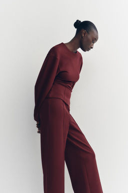 FITTED INTERLOCK SWEATSHIRT - Zara фото 15
