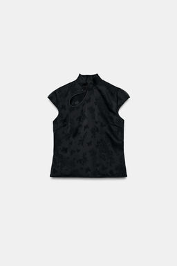 STUDDED HALTER TOP - Zara фото 11