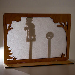 Театр теней детский Лесная мастерская «Колобок», с ширмой