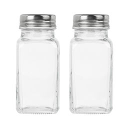 Набор Банок 2шт для соли и перца 4.2x9.3см 80мл,стекло, нерж.сталь арт. 828-339 - Полимербыт фото 4