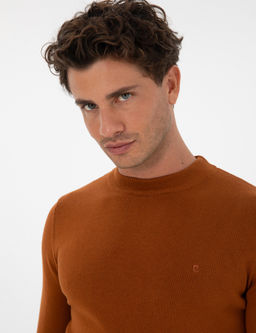 Pas Slim Fit _eyrek Yaka Basic Triko Kazak - Pierre cardin фото 2