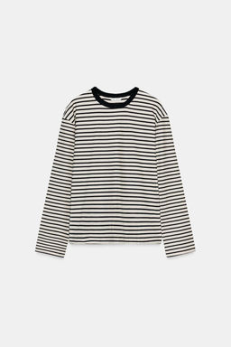 STRIPED LONG SLEEVE T-SHIRT - Zara фото 5