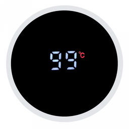 Термос из нержавеющей стали с узкой горловиной 0,45л Оливер д6,3см, h22см, горло д5см, съемная сетка-фильтр, сенсорный индикатор температуры (несъемная батарейка), герметичная крышка, покрытие - белое, глянцевое, TalleR (Китай) - Домашняя мода фото 3