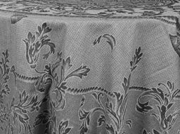 16с3 ЯК Скатерть D-183 "Овальная" цв.темно-серый