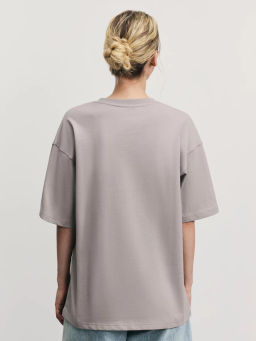 Базовая футболка оверсайз из хлопка / Zarina  фото 5