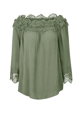 Блузка, хаки - Linea tesini фото 2