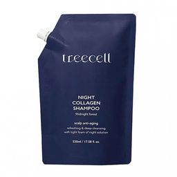 Шампунь ночной для волос с коллагеном TREECELL Night Collagen Shampoo Midnight Forest - Refill
