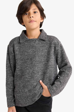 Polo Yaka Sweatshirt Erkek _ocuk - Defacto фото 3