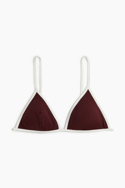 Top de bikini triangular con relleno - H&m фото 2