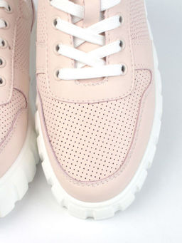 05-PDA97-2 PINK Кроссовки женские (натуральная кожа) - Фабричный китай фото 10
