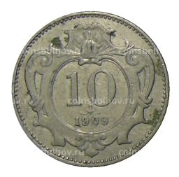 10 геллеров 1909 года Австрия