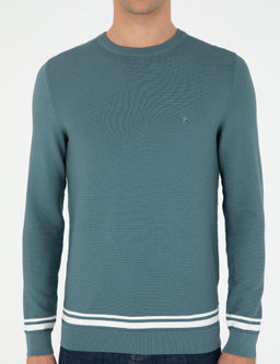 Мятный зауженный свитер - Cacharel фото 6