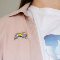 Брошь Арт. 3V-3416-Y - MyGemma фото 2