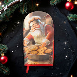 Варежка - прихватка «Этель» Cookies, 15×28 см, саржа, хлопок 100%, ватин 250 г/м²