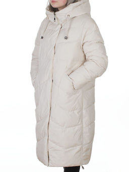 8806 MILK WHITE Пальто зимнее женское (150 гр. холлофайбер)